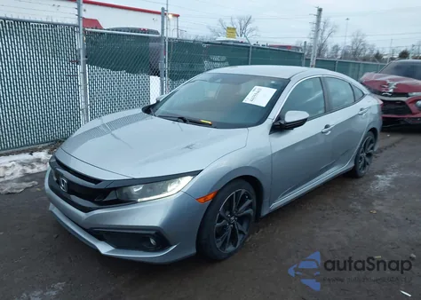 2020 Honda Civic Sport z USA, uszkodzony, nr VIN 2HGFC2F85LH535594